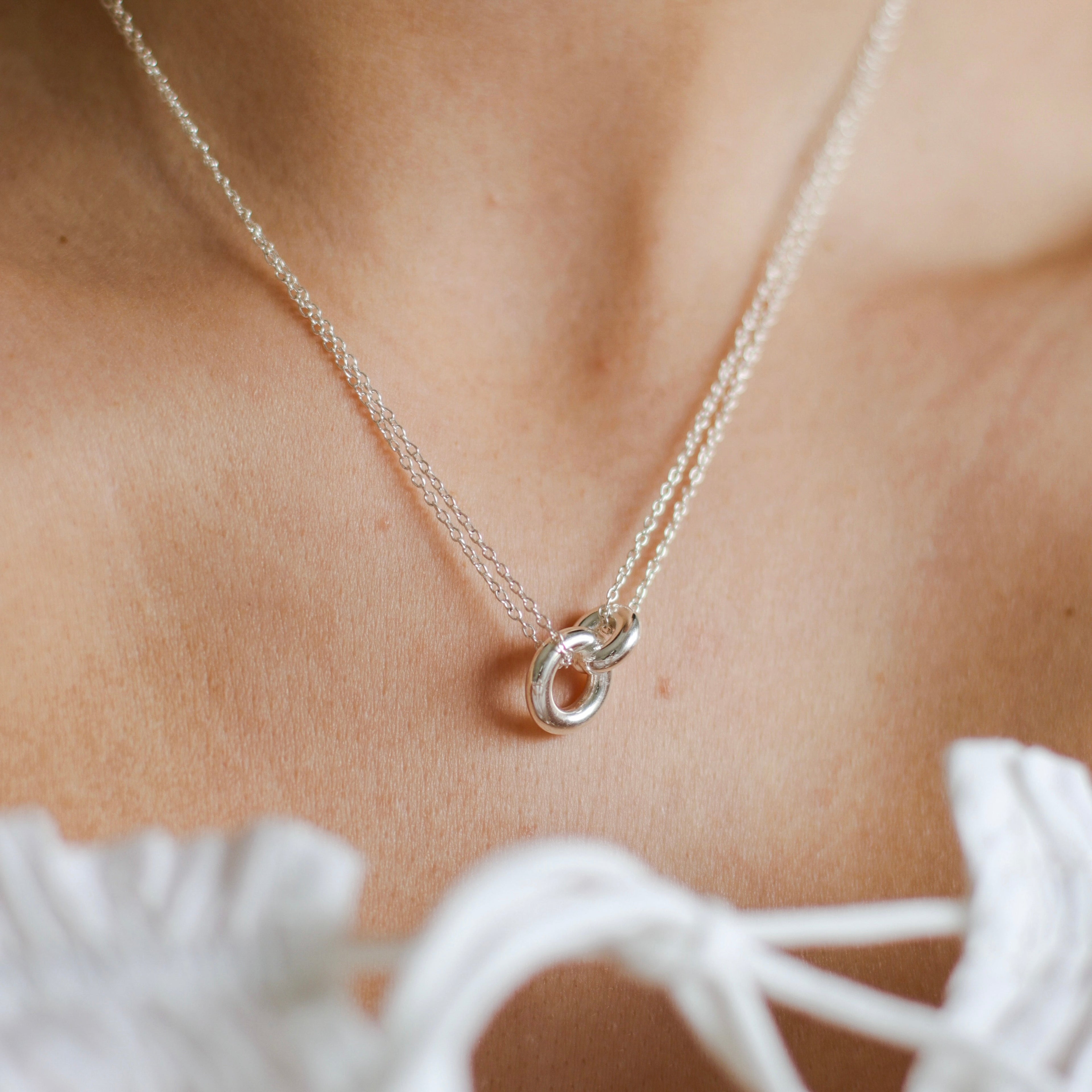 Silver Unity Ring Necklace