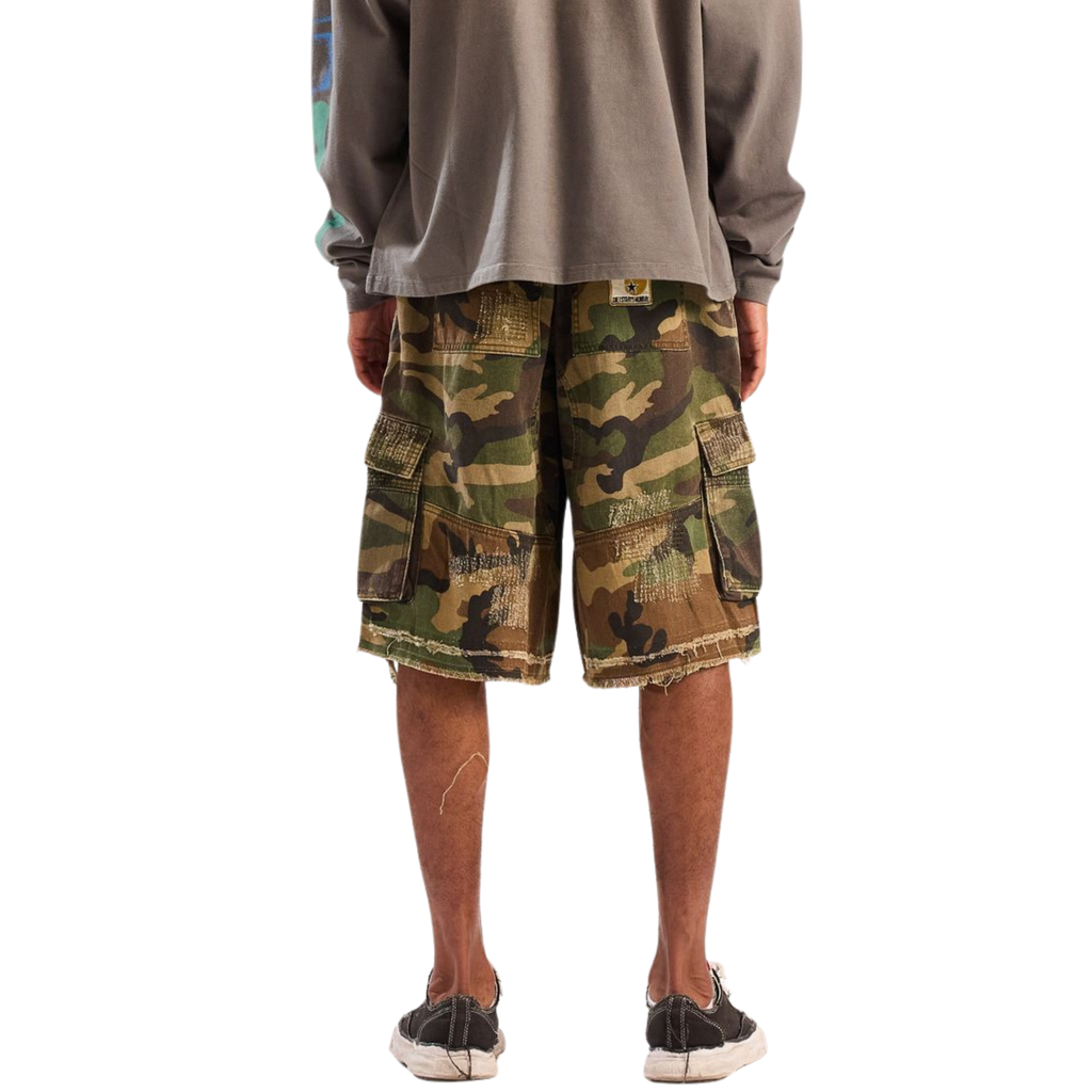 DSM Camo Cargo Shorts (Green Camo)