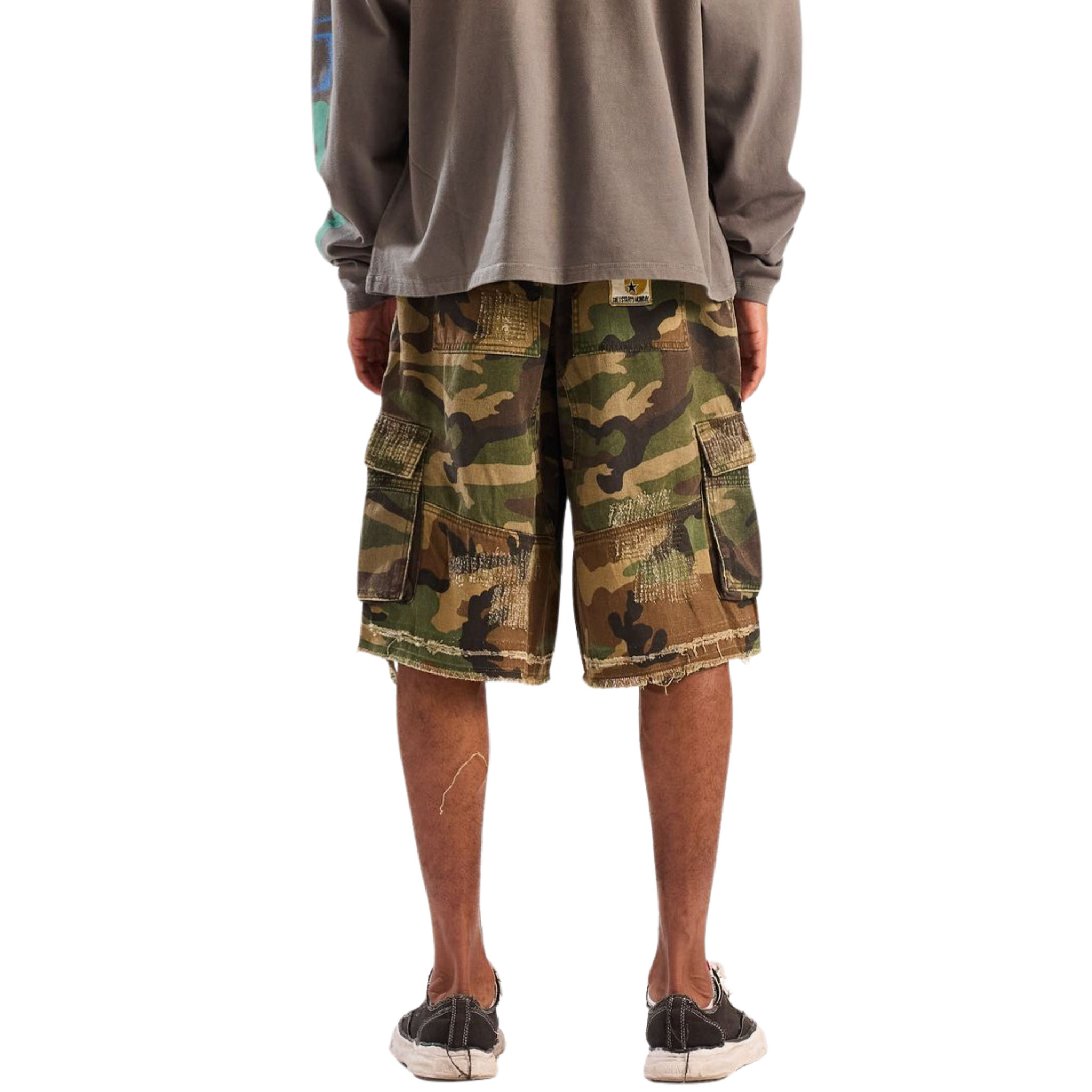 DSM Camo Cargo Shorts (Green Camo)