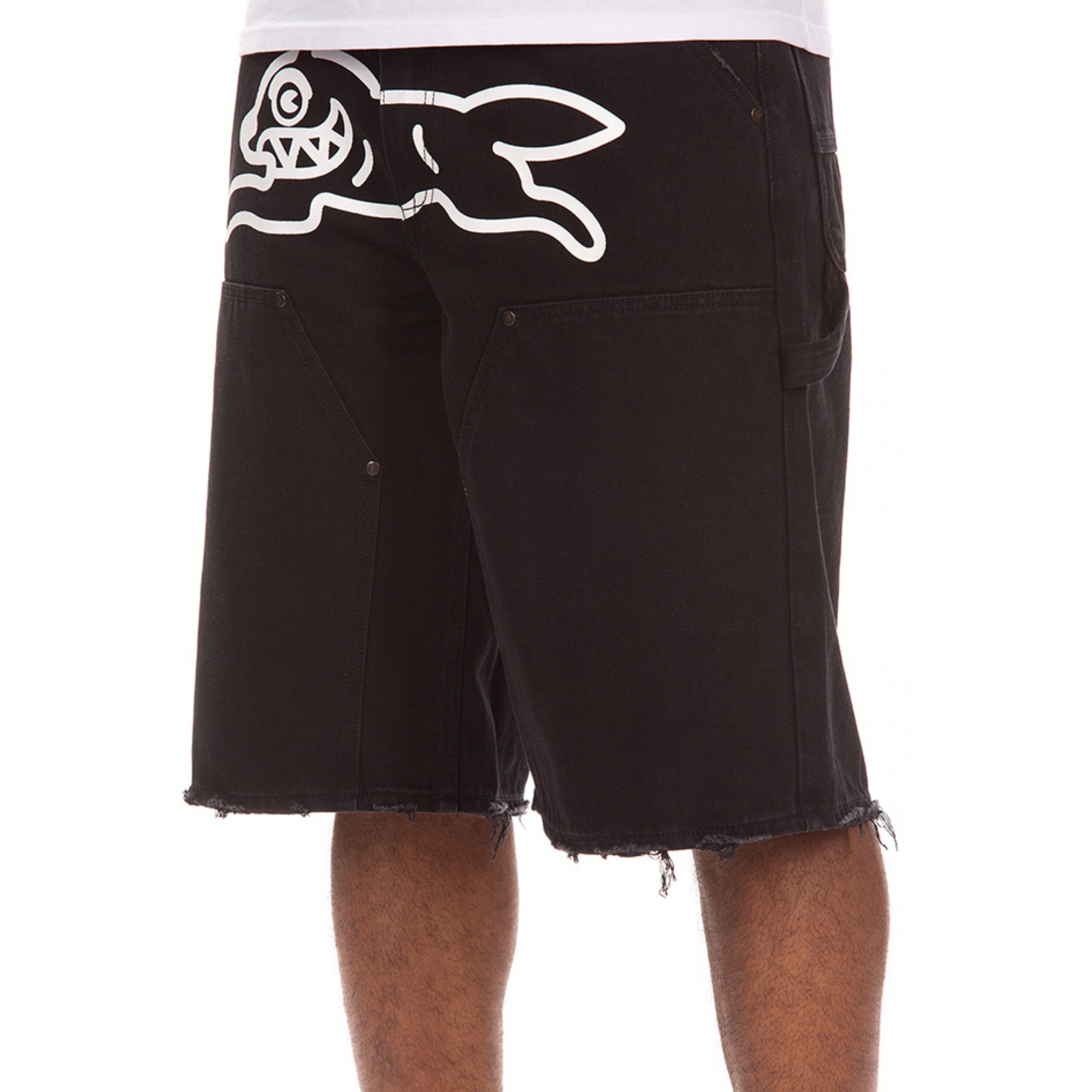 Icecream "Angelo" Jean Shorts (Black Caramel)