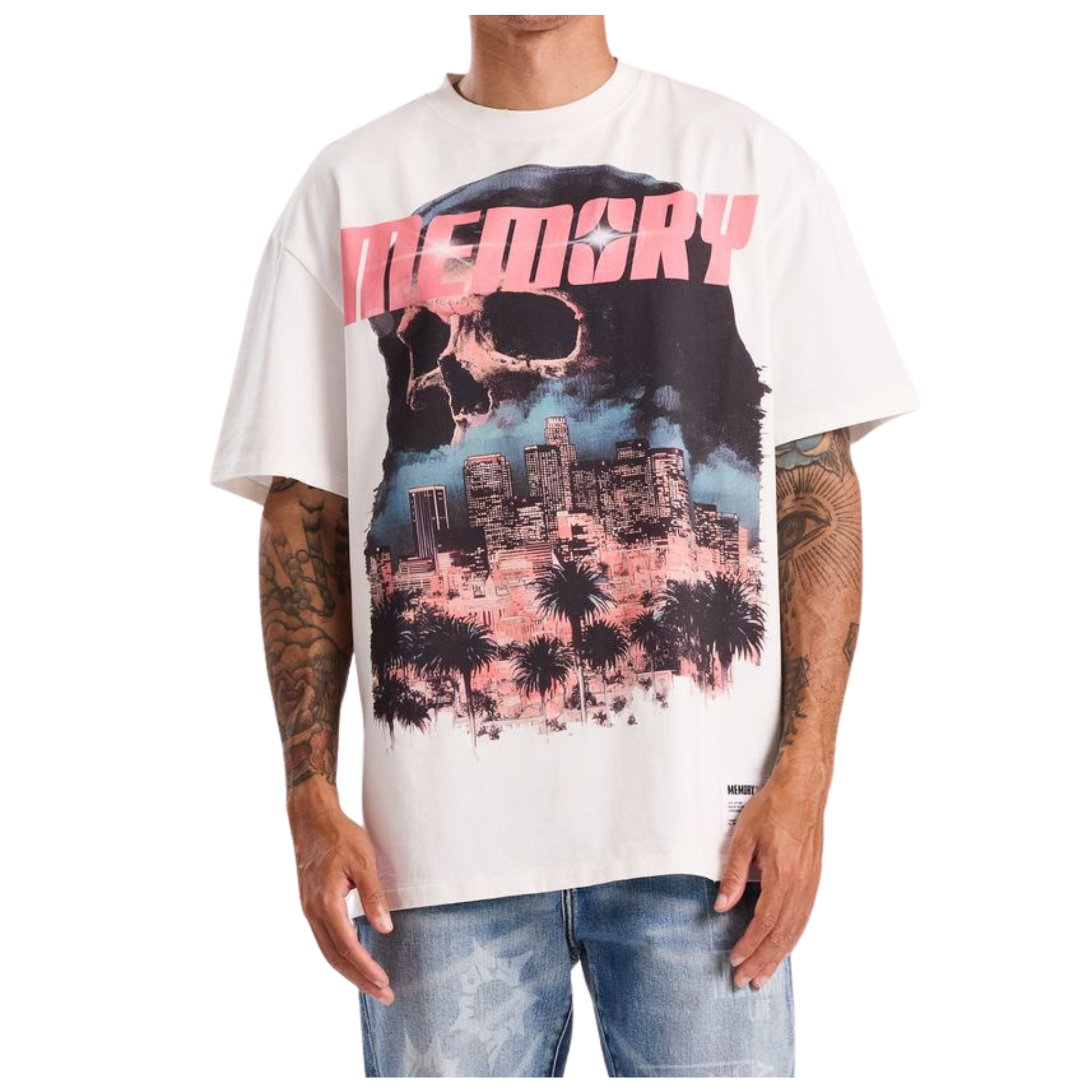 Memory Lane "Downtown Reaper" Tee (White)
