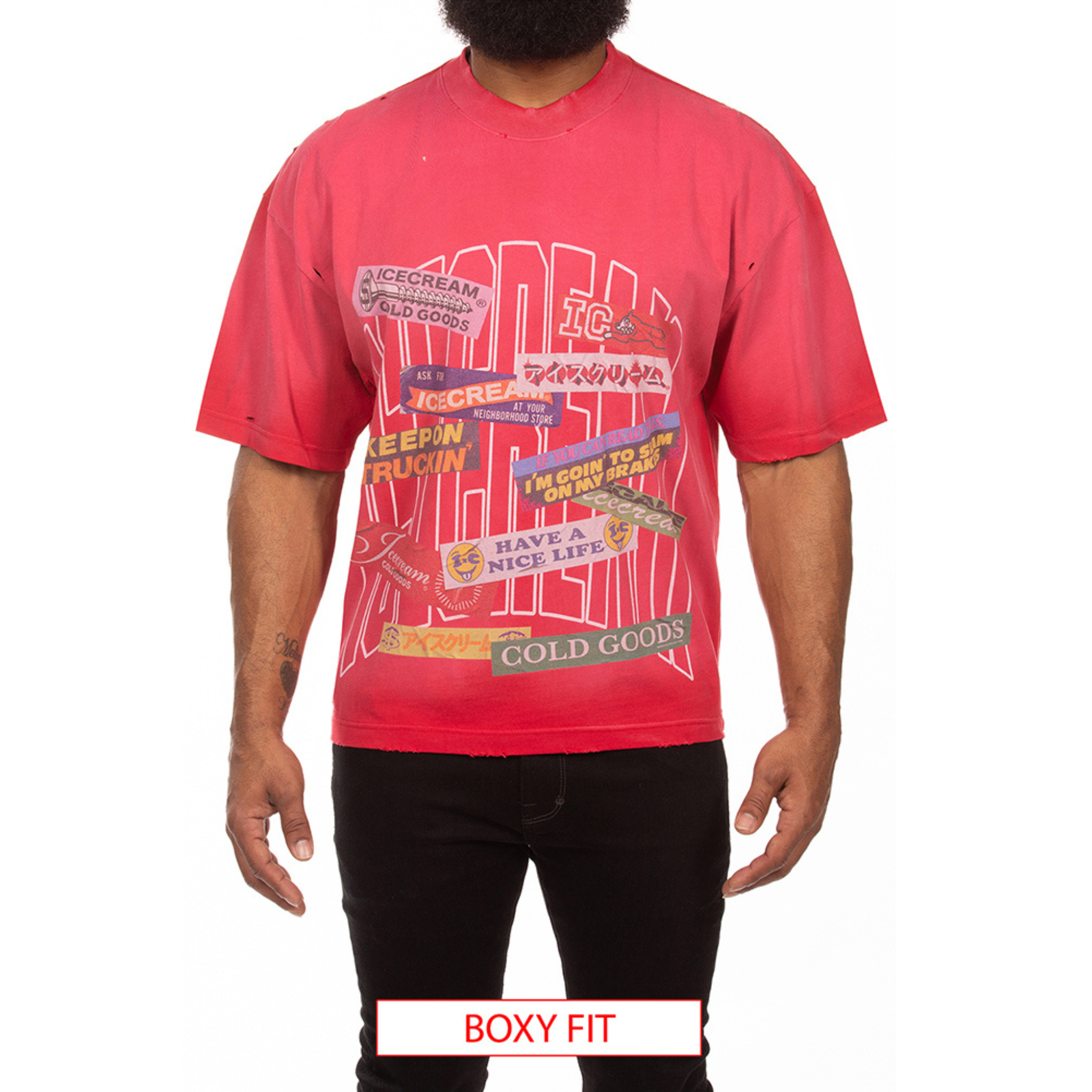 Icecream "Bumper" SS Knit Tee (Salsa)