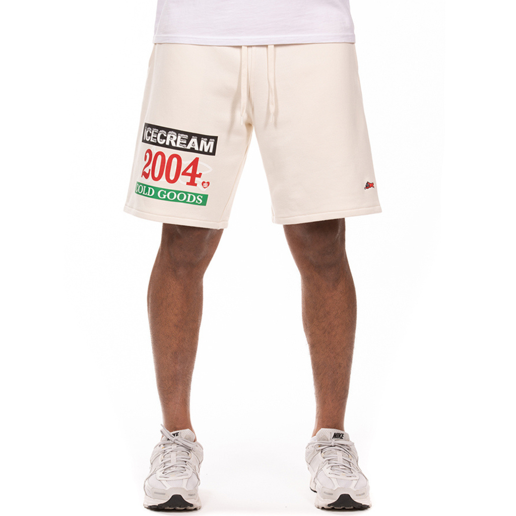 Icecream "Cold Goods " Terry Shorts (Antique White)