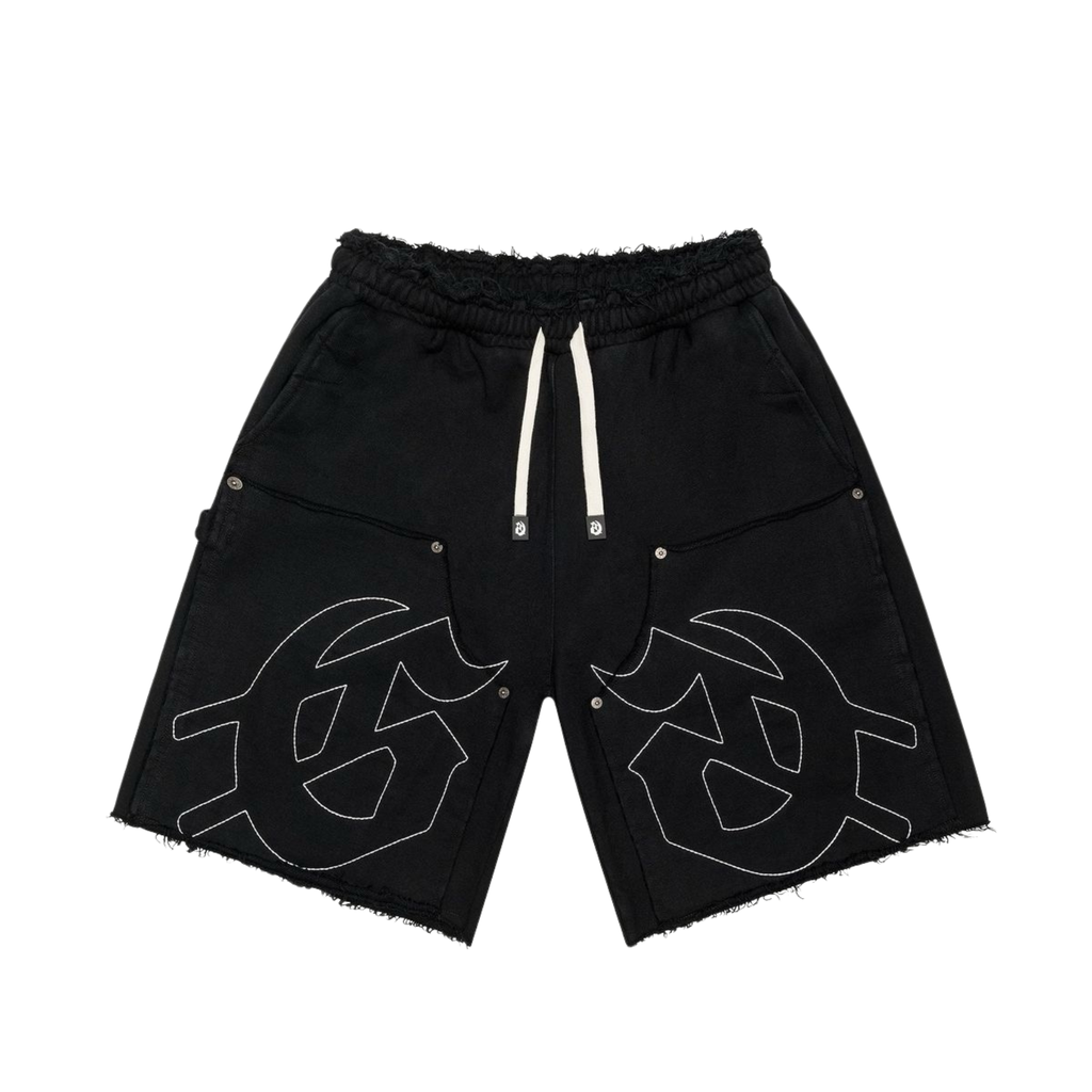 Godspeed "Carpenter" Distressed Shorts (Black)