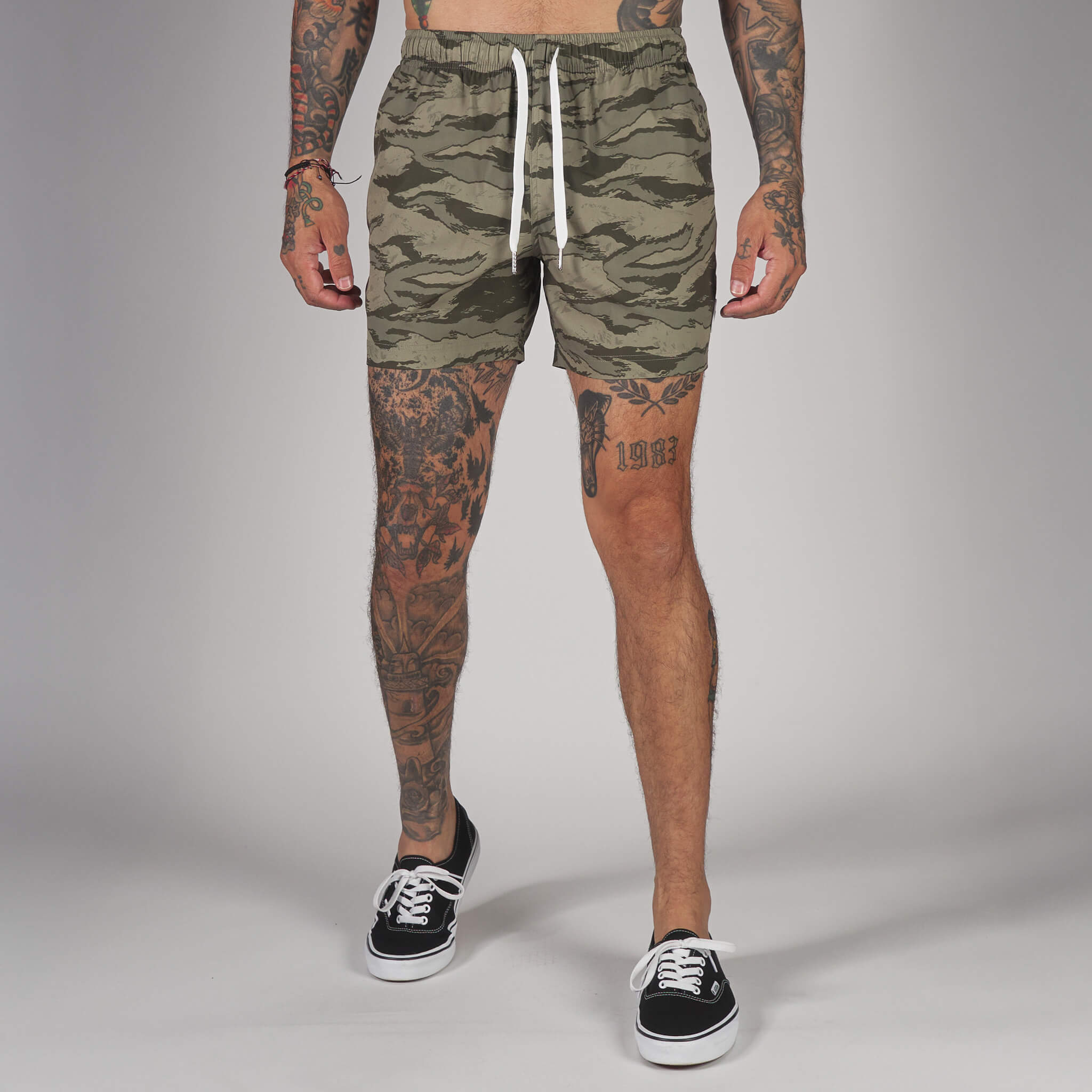 (New) Tiger Camo Shorts - Sand