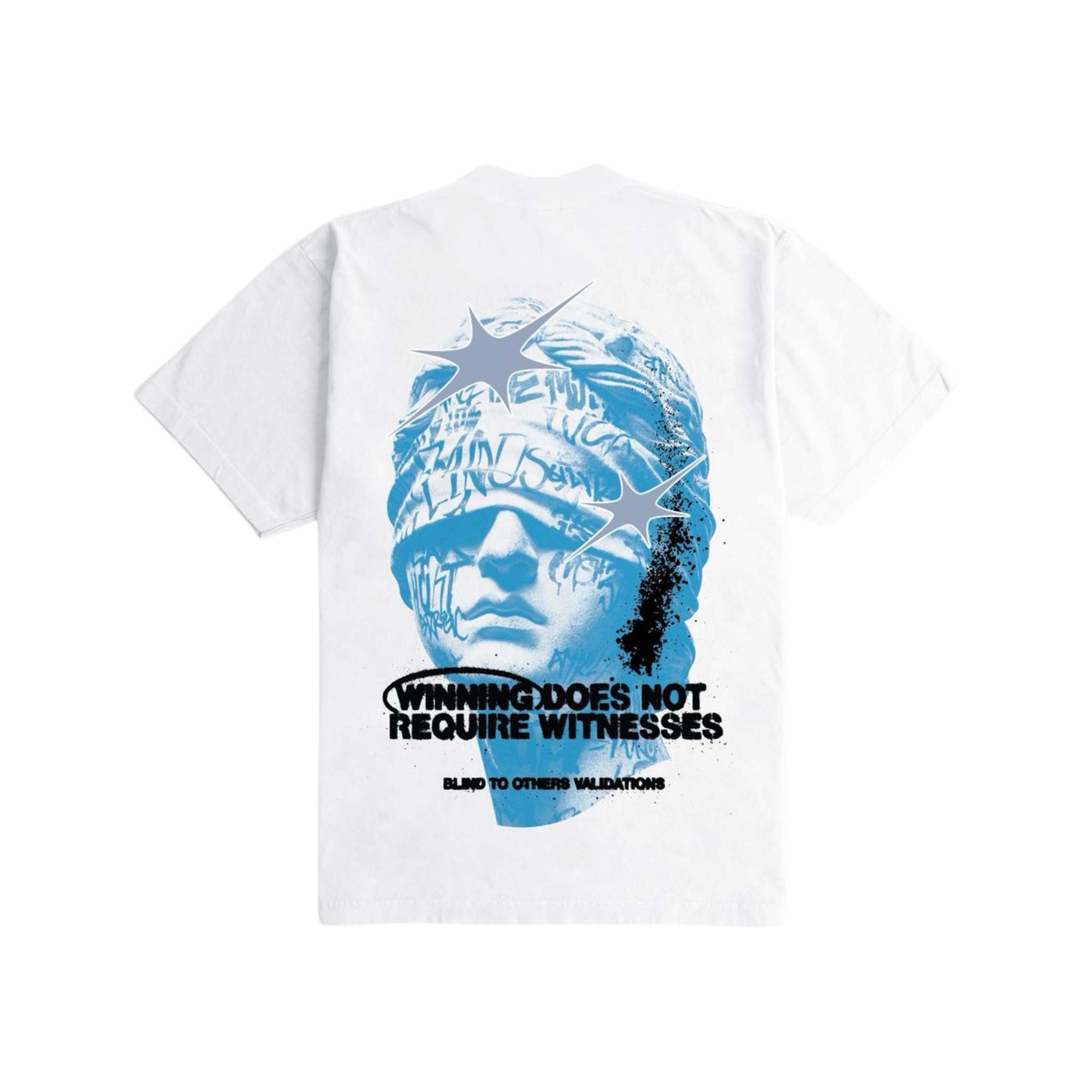 Outrank "Blind to Others Validations" Heavyweight T-shirt (White)