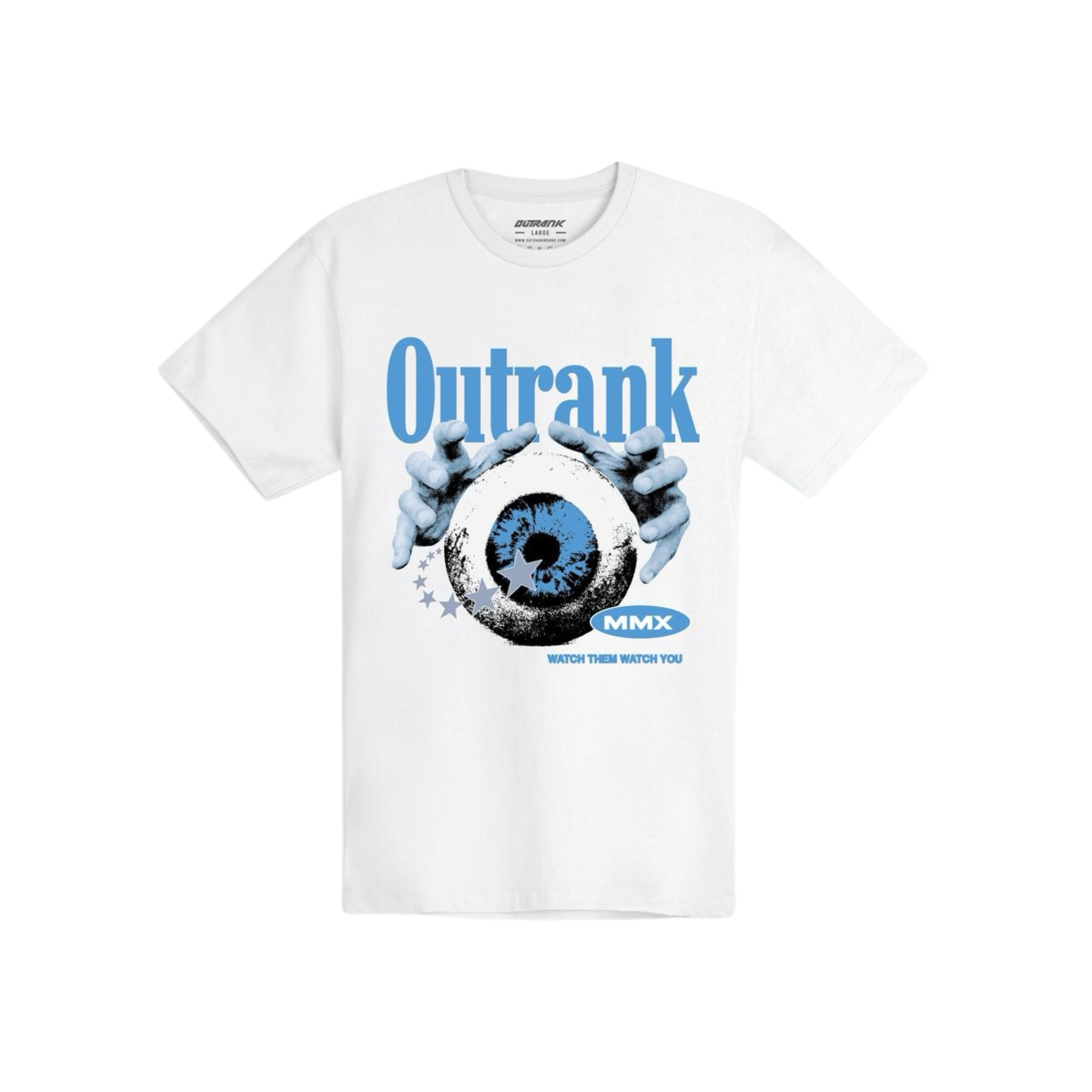 Outrank "Watch Them Watch You" T-shirt (White)