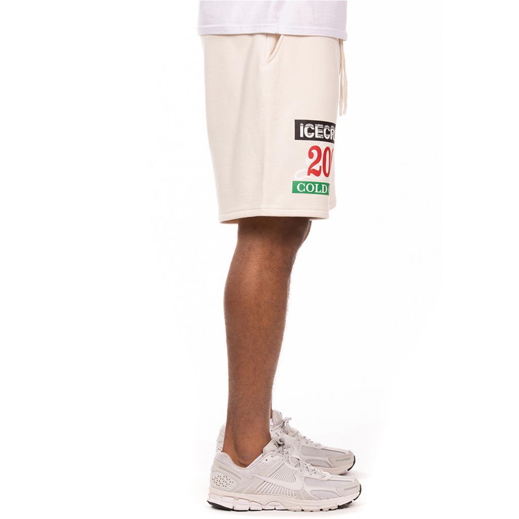 Icecream "Cold Goods " Terry Shorts (Antique White)