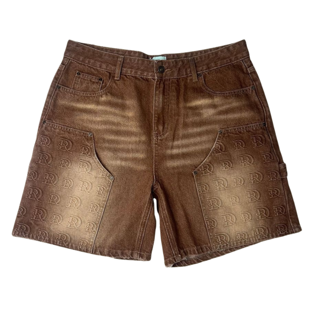 DRY ROT "Dr. Stamped" Cargo Shorts (Brown)