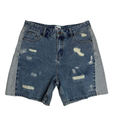 DRY ROT "Repaired" Denim Shorts (Blue)