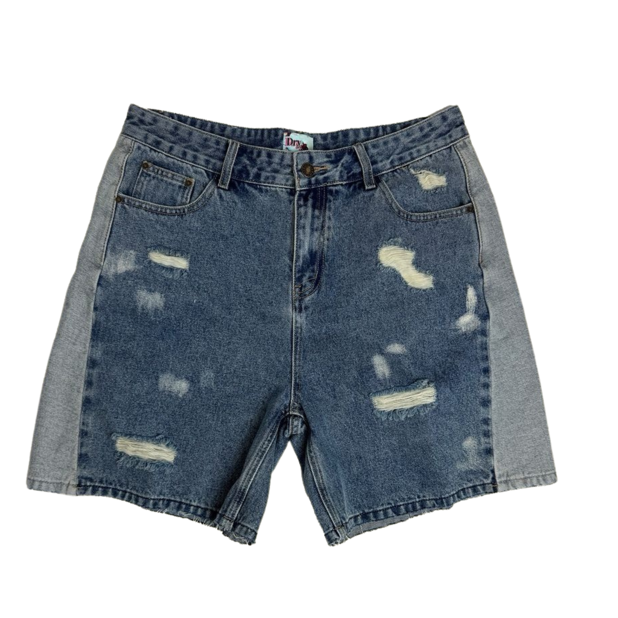 DRY ROT "Repaired" Denim Shorts (Blue)