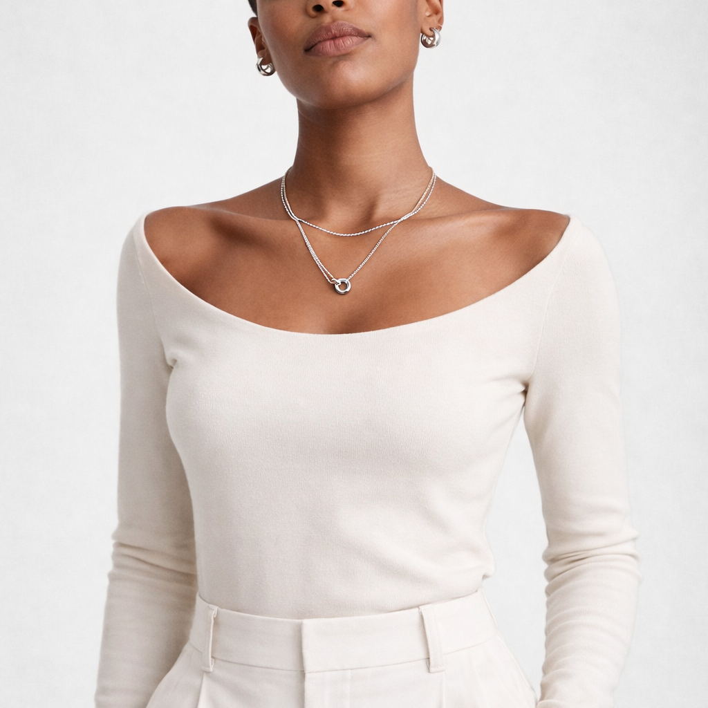 Silver Unity Ring Necklace