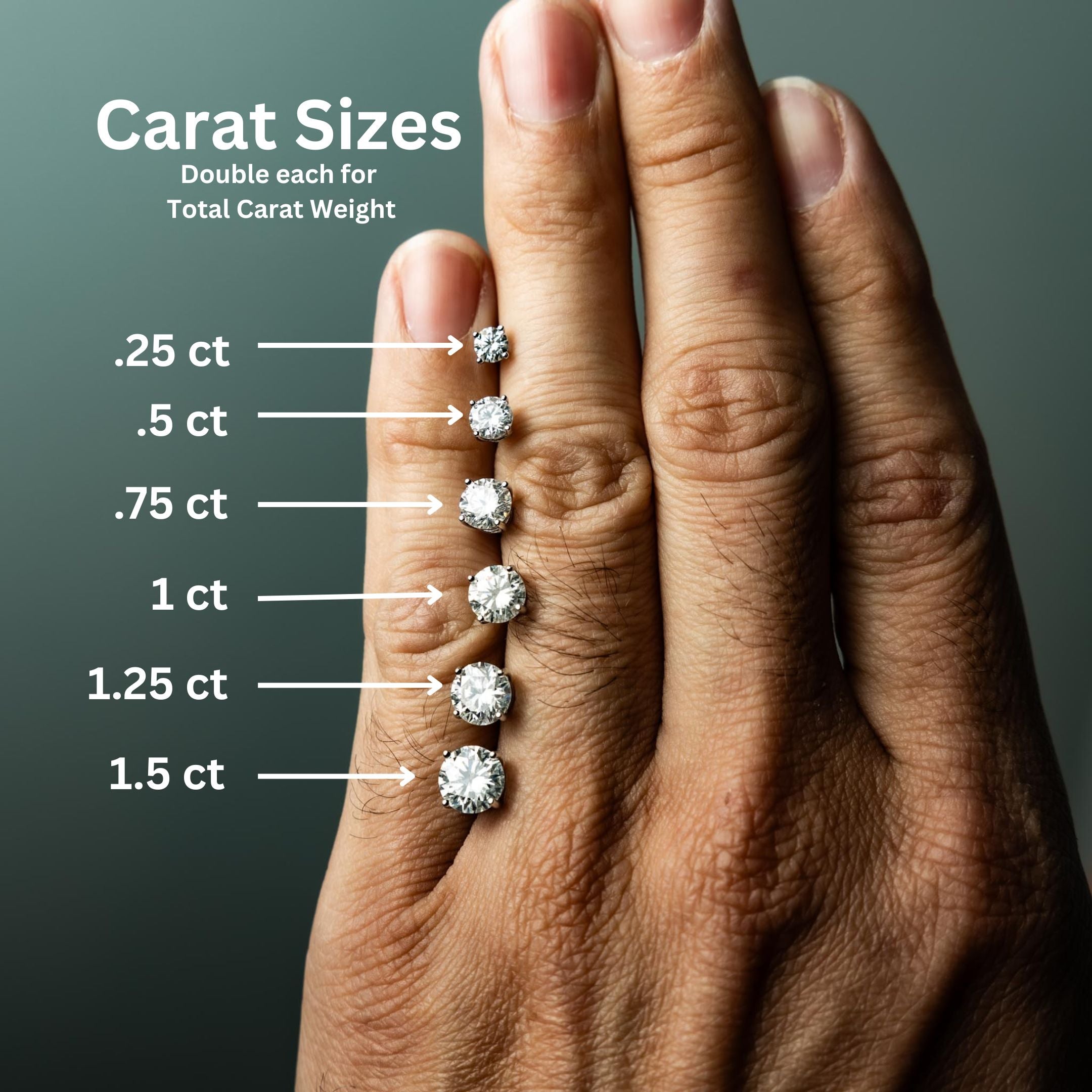 1 cwt. Classic Four Prong Diamond Studs