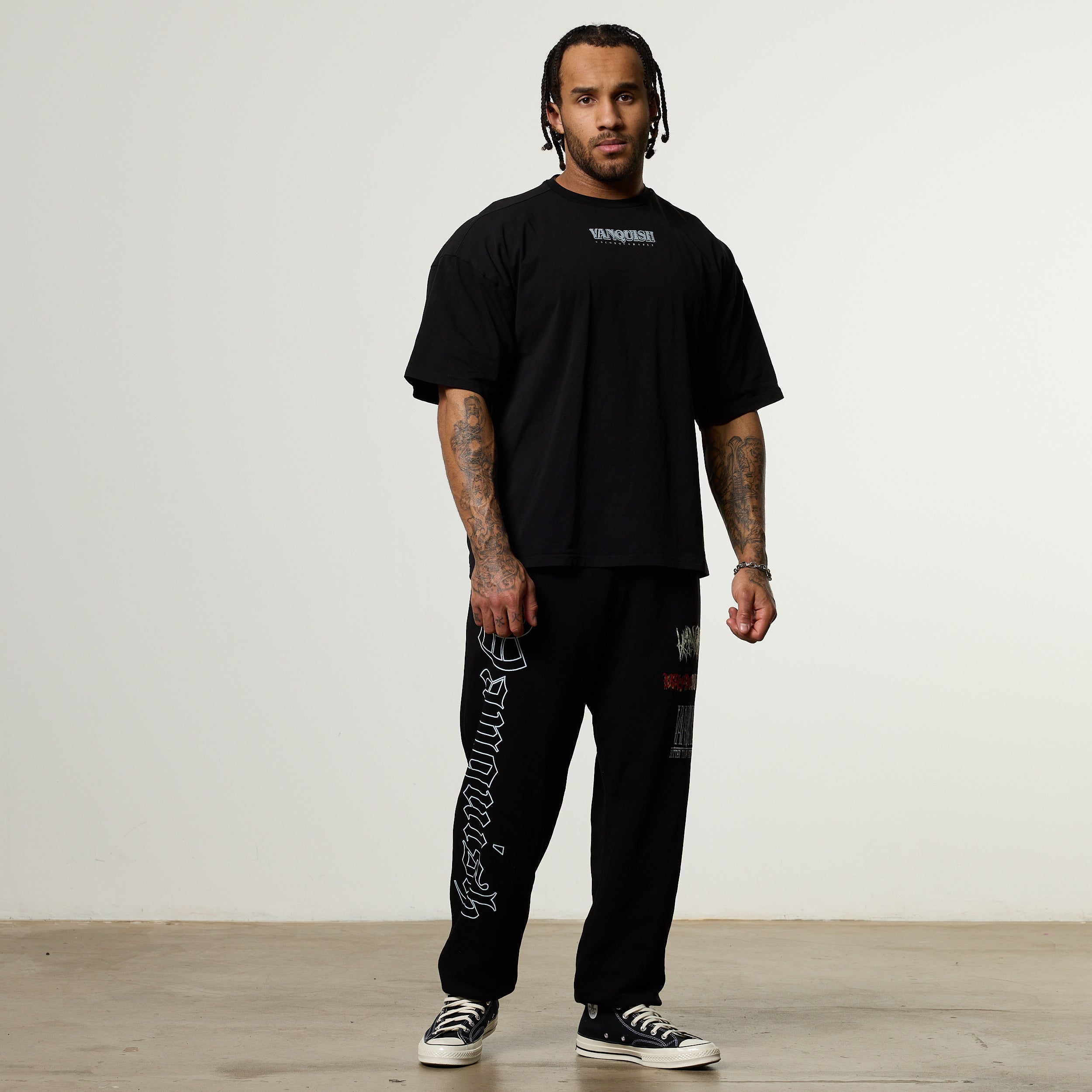 Vanquish Olympus Black Minotaur Oversized Boxy T Shirt