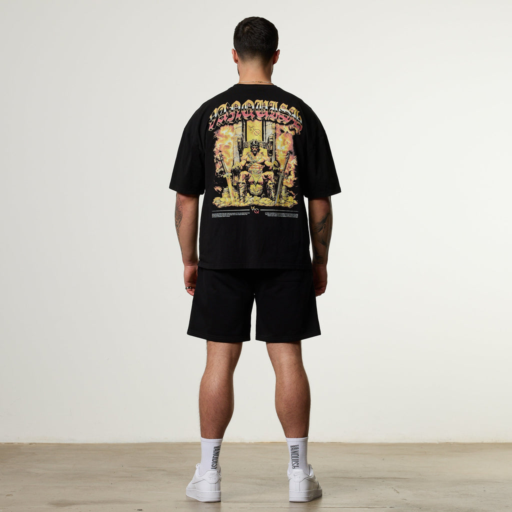 Vanquish Olympus Black King Midas Oversized Boxy T Shirt