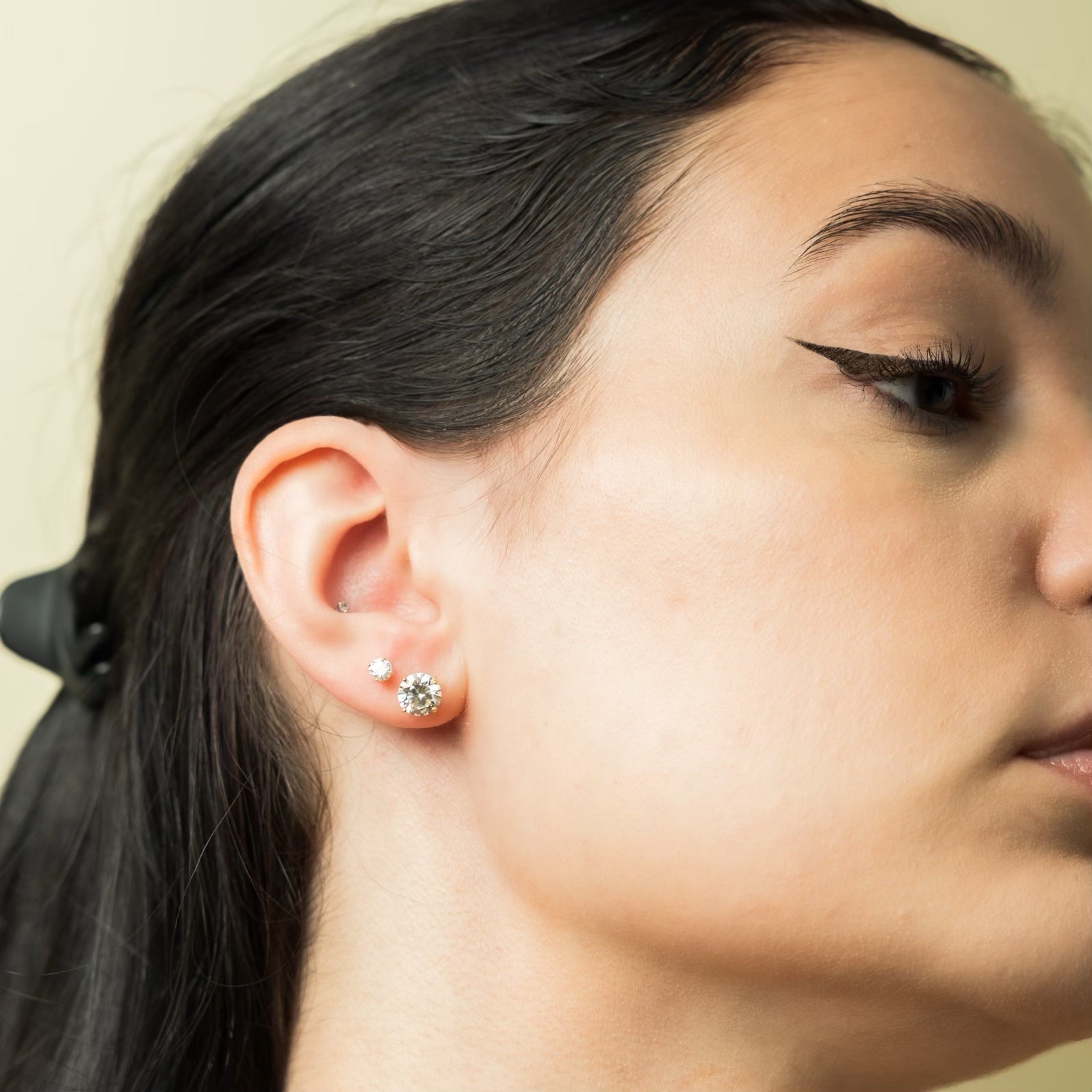 1 cwt. Classic Four Prong Diamond Studs
