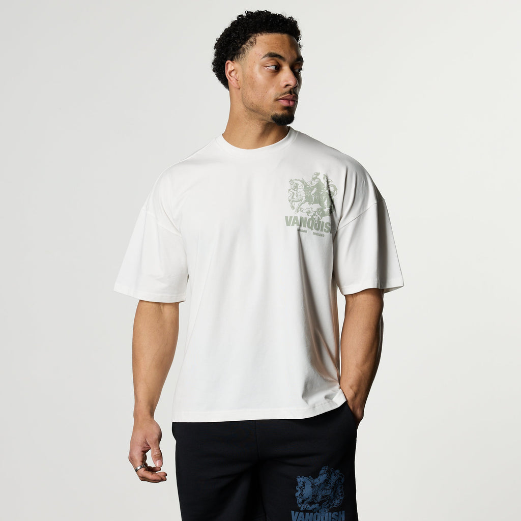 CAMELOT WHITE OVERSIZED T SHIRT