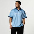 VANQUISH BLUE OVERSIZED BOXY FOOTBALL JERSEY