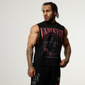 Vanquish Olympus Black Hades Oversized Boxy Cut Off Sleeveless T Shirt