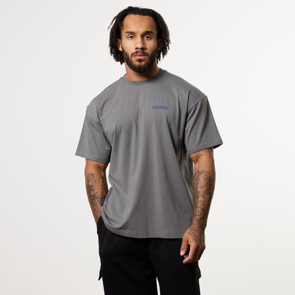 GRAFFITI STORM GREY OVERSIZED T SHIRT