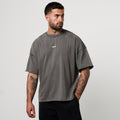 WASHED GREY OVERSIZED BOXY T SHIRT