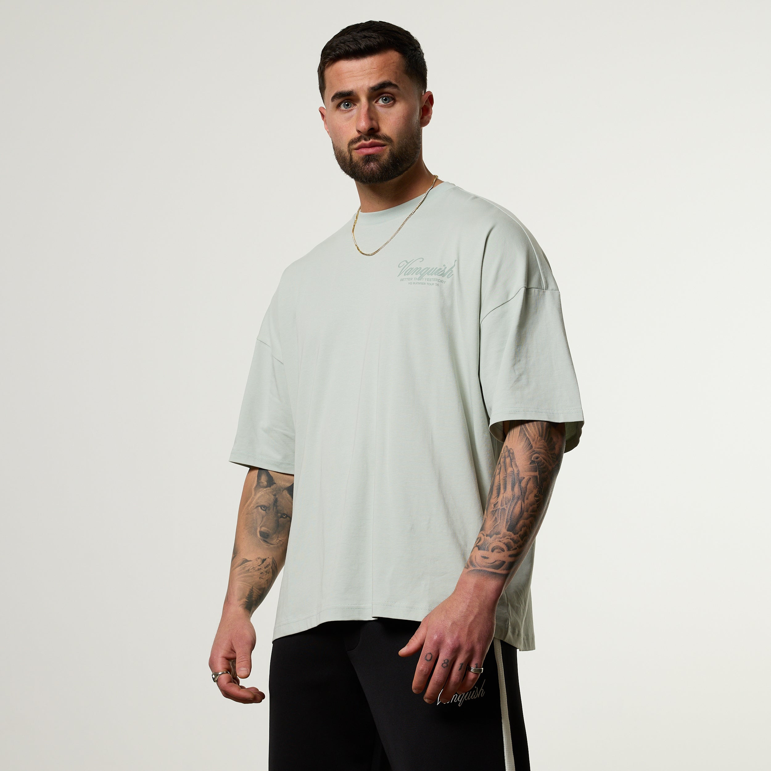 Vanquish Off Season Green Oversized Boxy T Shirt