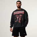 Vanquish Obsidian Black Dobermann Oversized Long Sleeve Boxy T Shirt