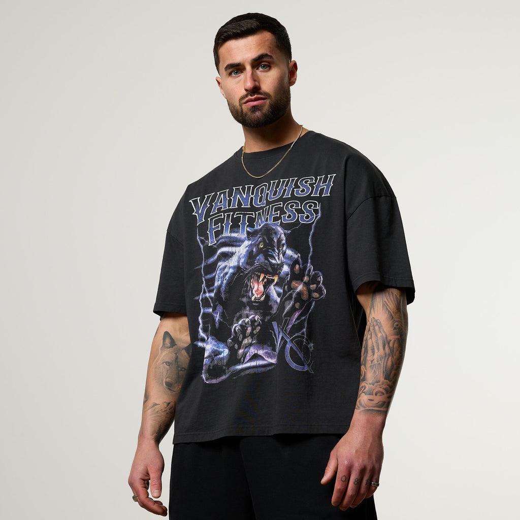 Vanquish Obsidian Black Panther Oversized Boxy T Shirt