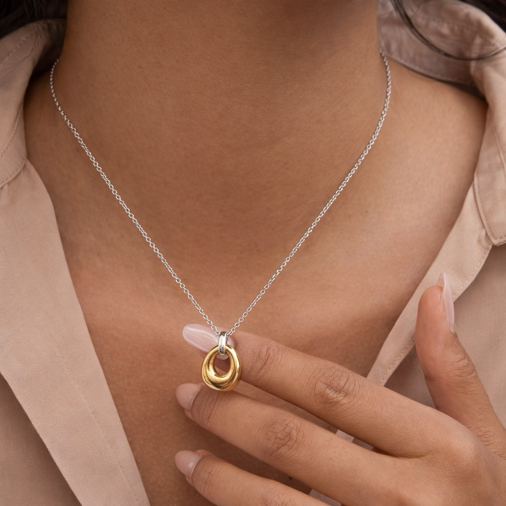 Halo Two-tone Necklace