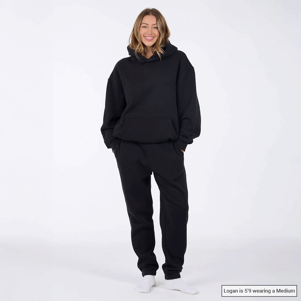 (New) Weighted Hoodie - Black