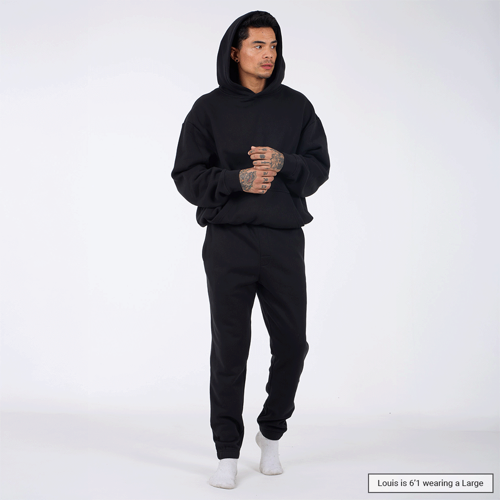 (New) Weighted Hoodie - Black