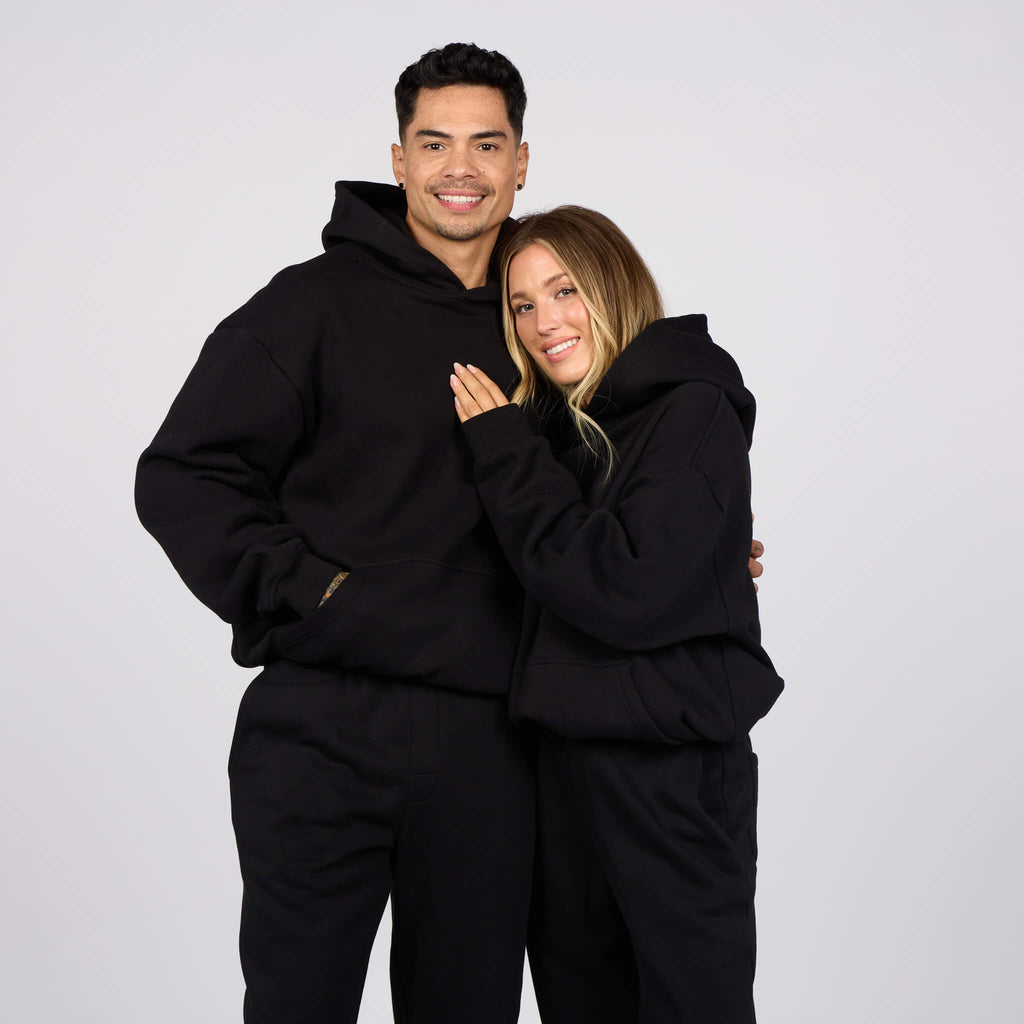(New) Weighted Hoodie - Black