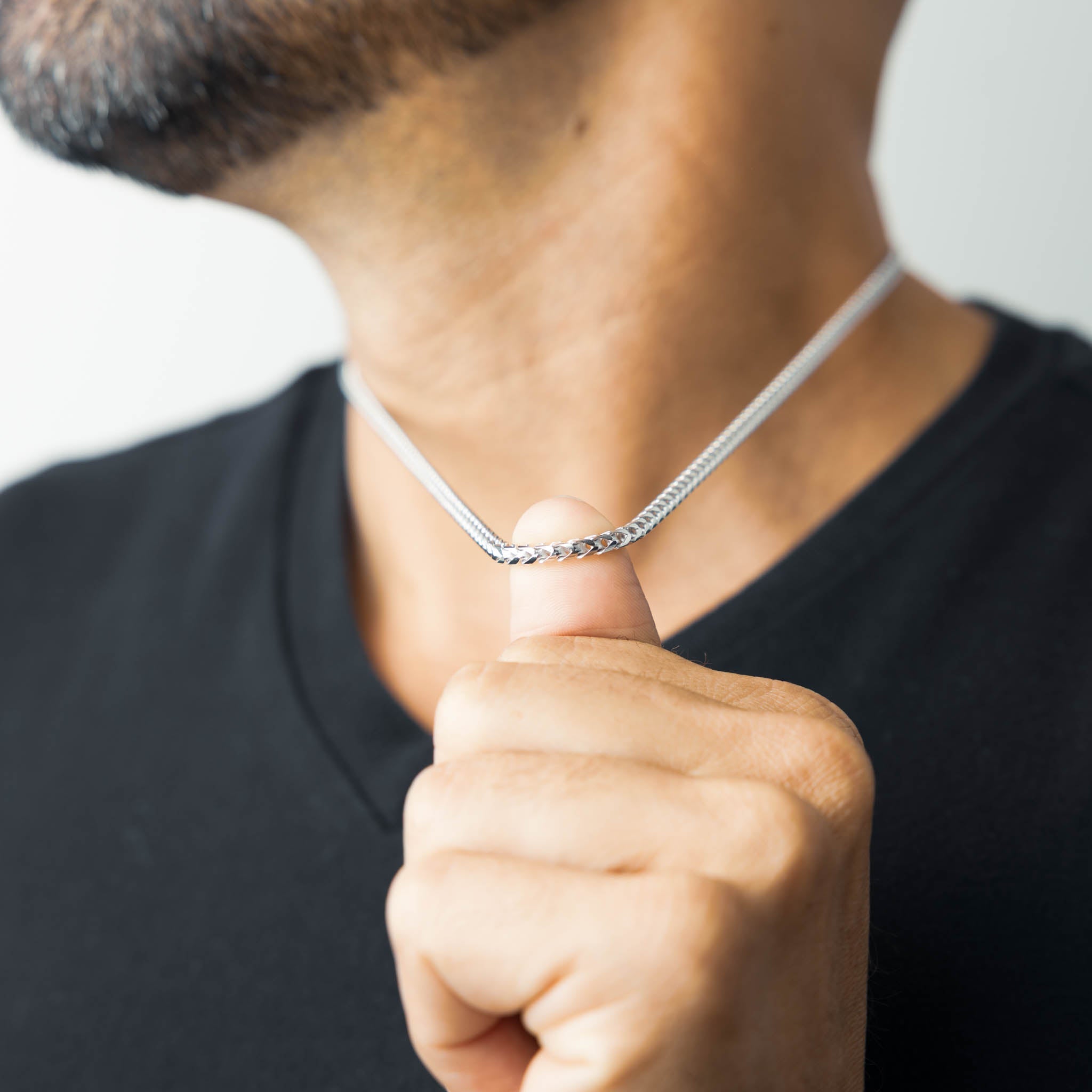 3mm Silver Franco Chain