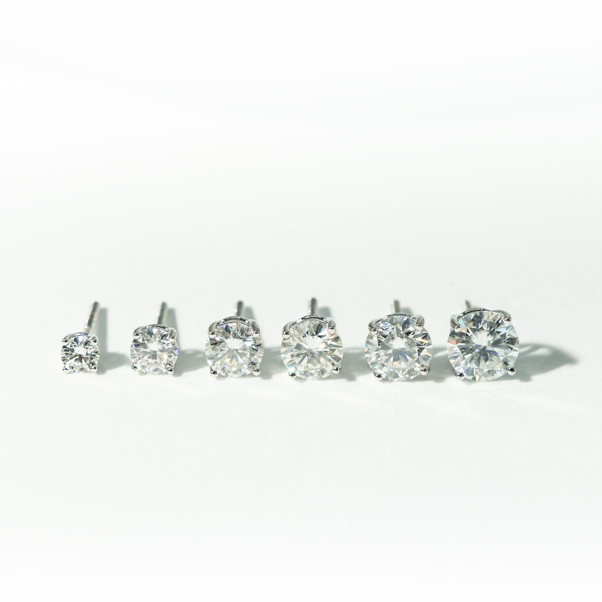 1 cwt. Classic Four Prong Diamond Studs