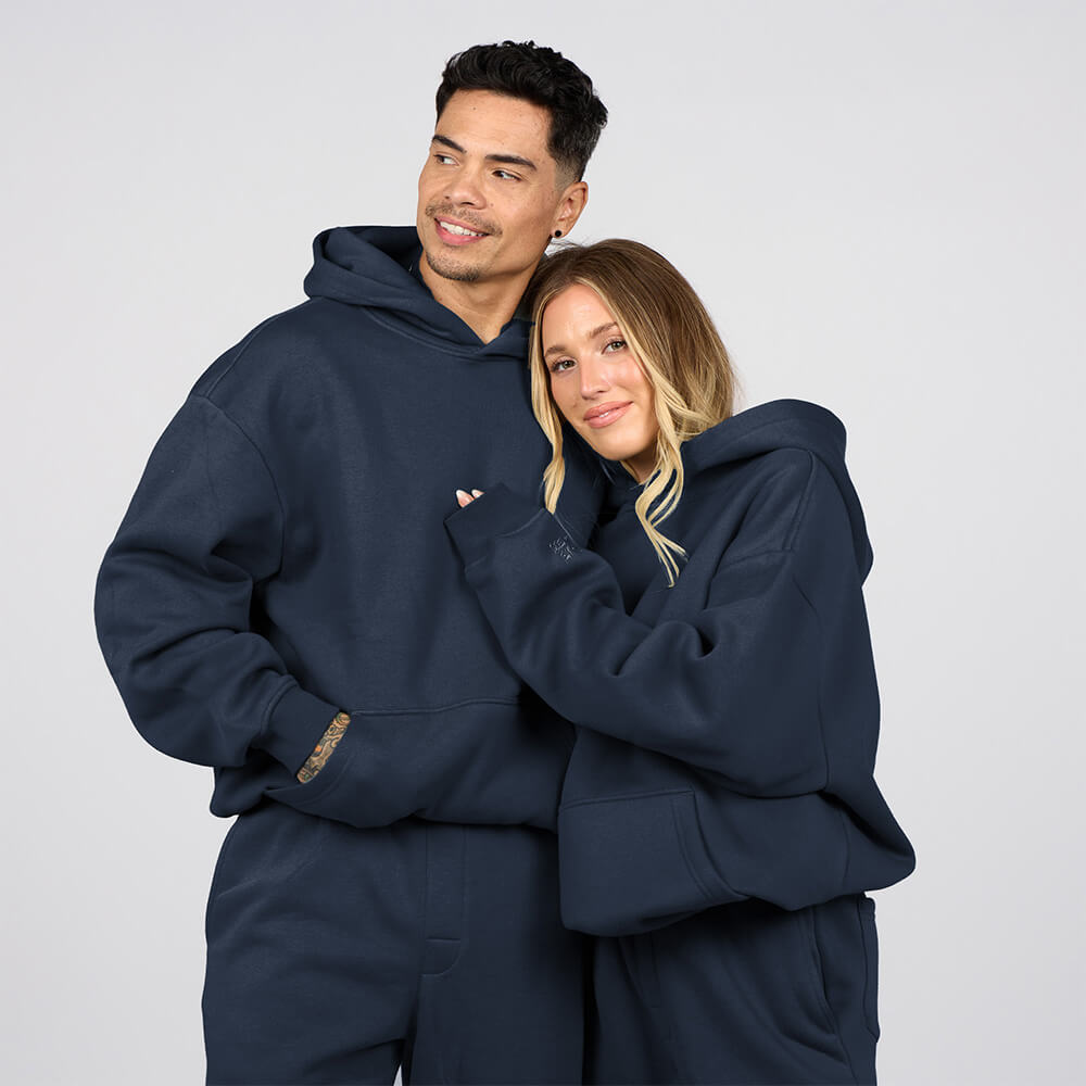 (New) Weighted Hoodie - Navy