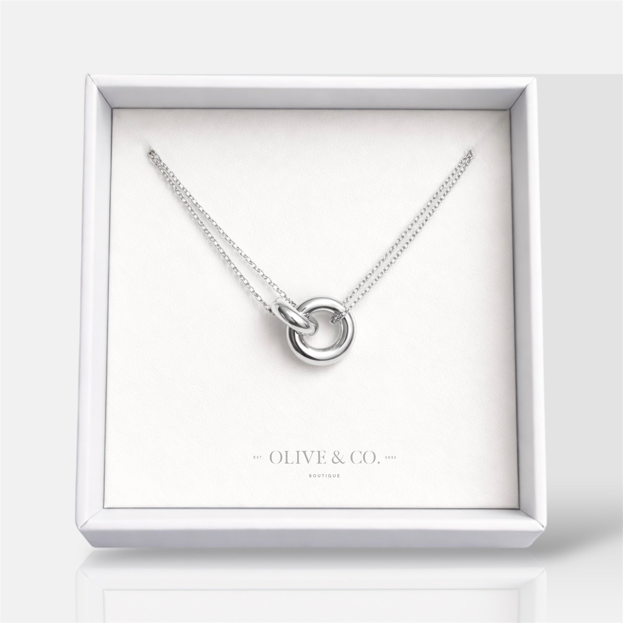 Silver Unity Ring Necklace