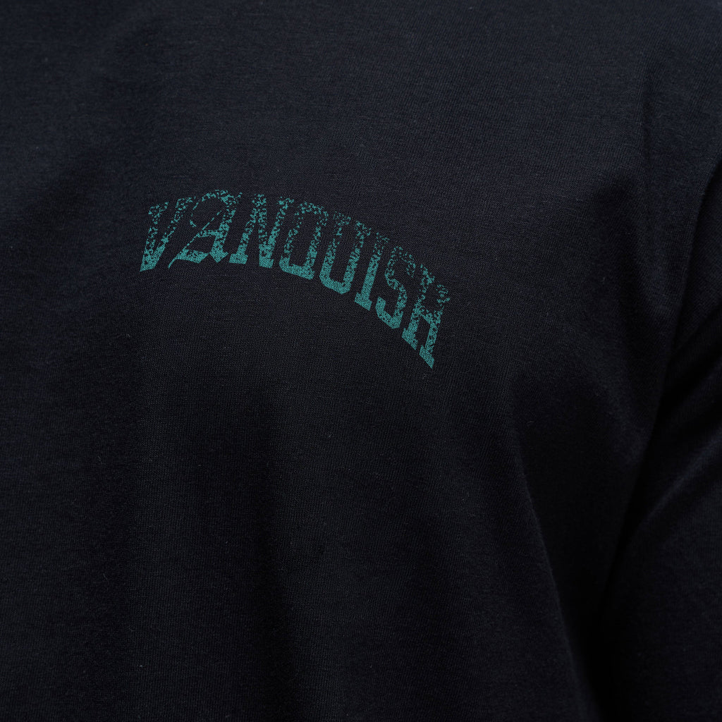 REVOLVE FADE AQUA BLACK OVERSIZED T SHIRT