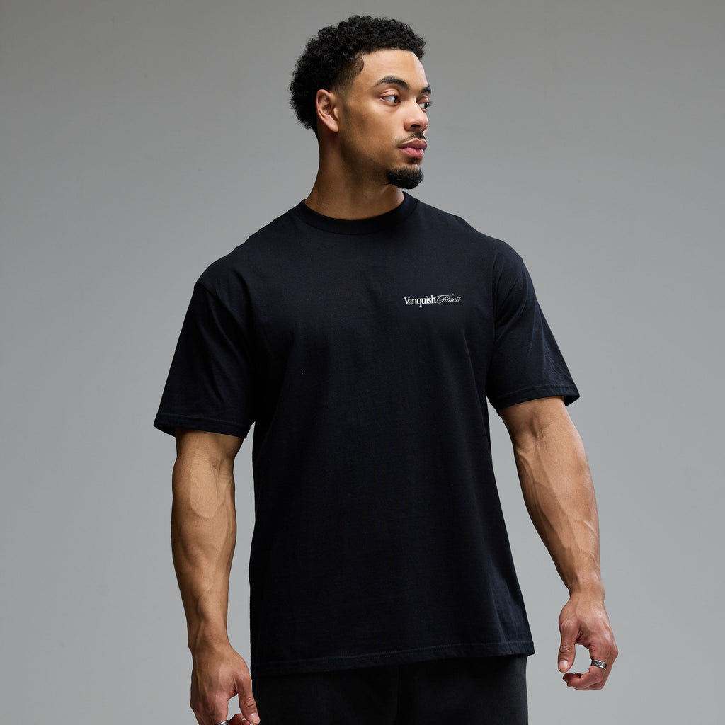 REVOLVE SCRIPT BLACK OVERSIZED T SHIRT