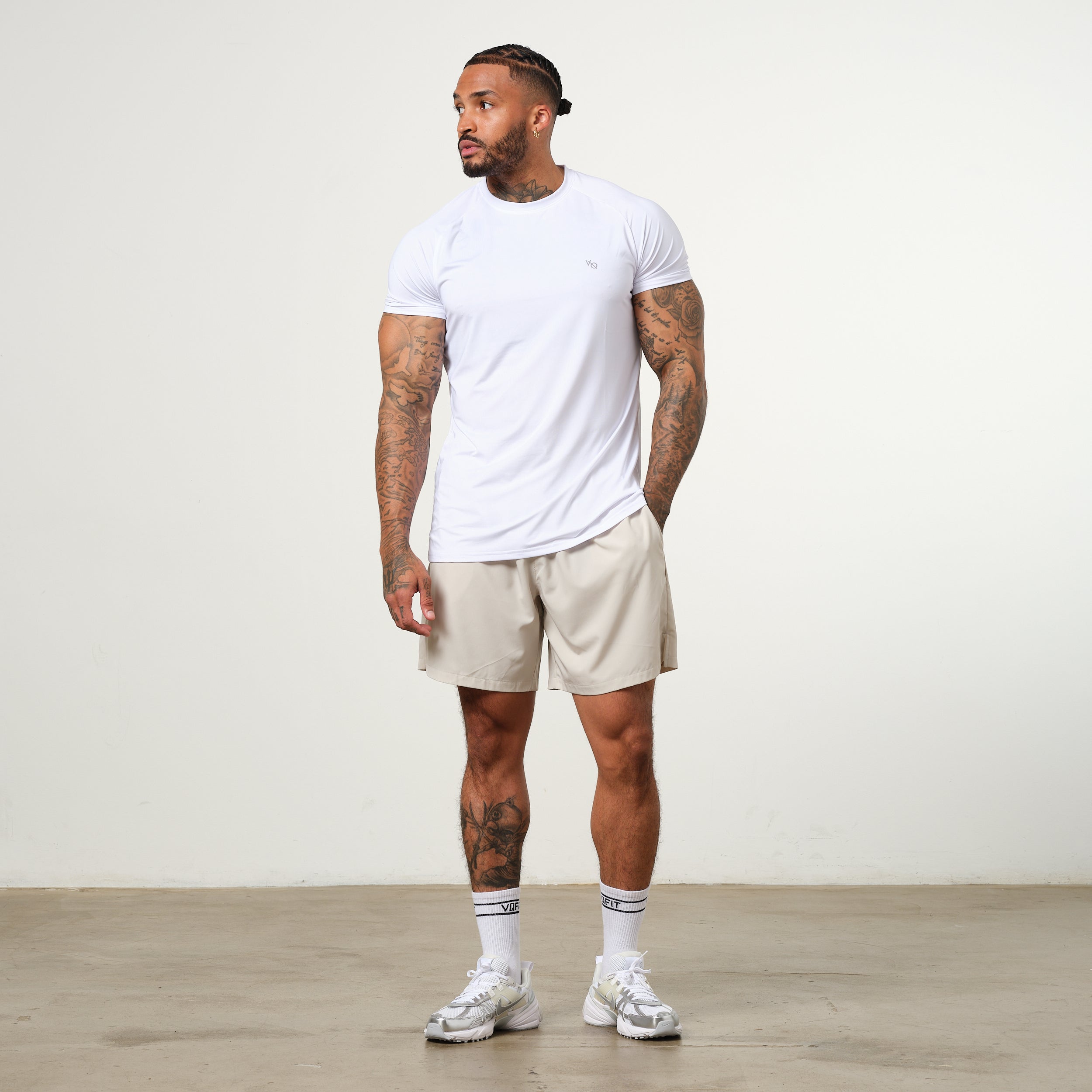Vanquish Essential White Performance Short Sleeve T Shirt