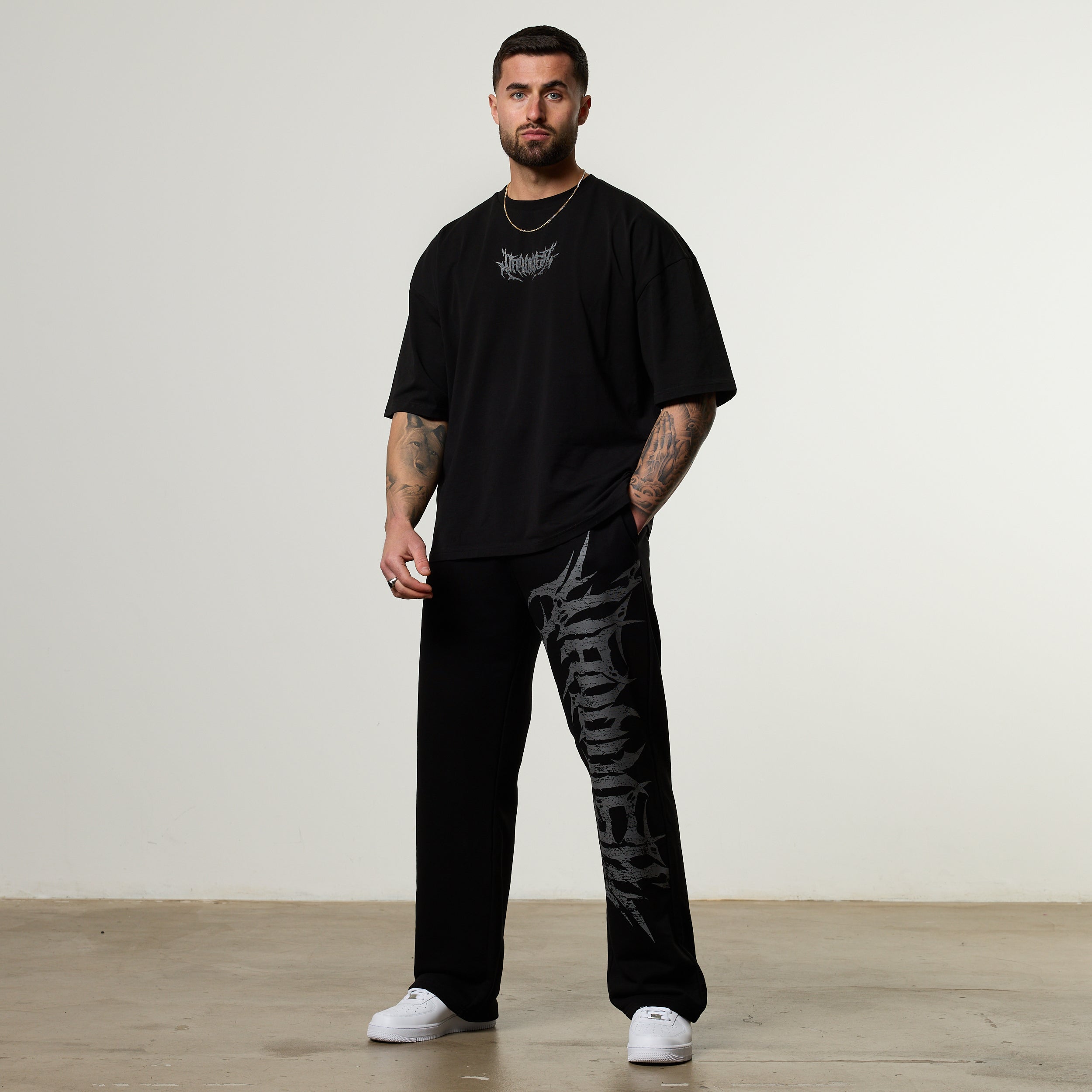 Vanquish Metal Black Boxy Oversized T Shirt