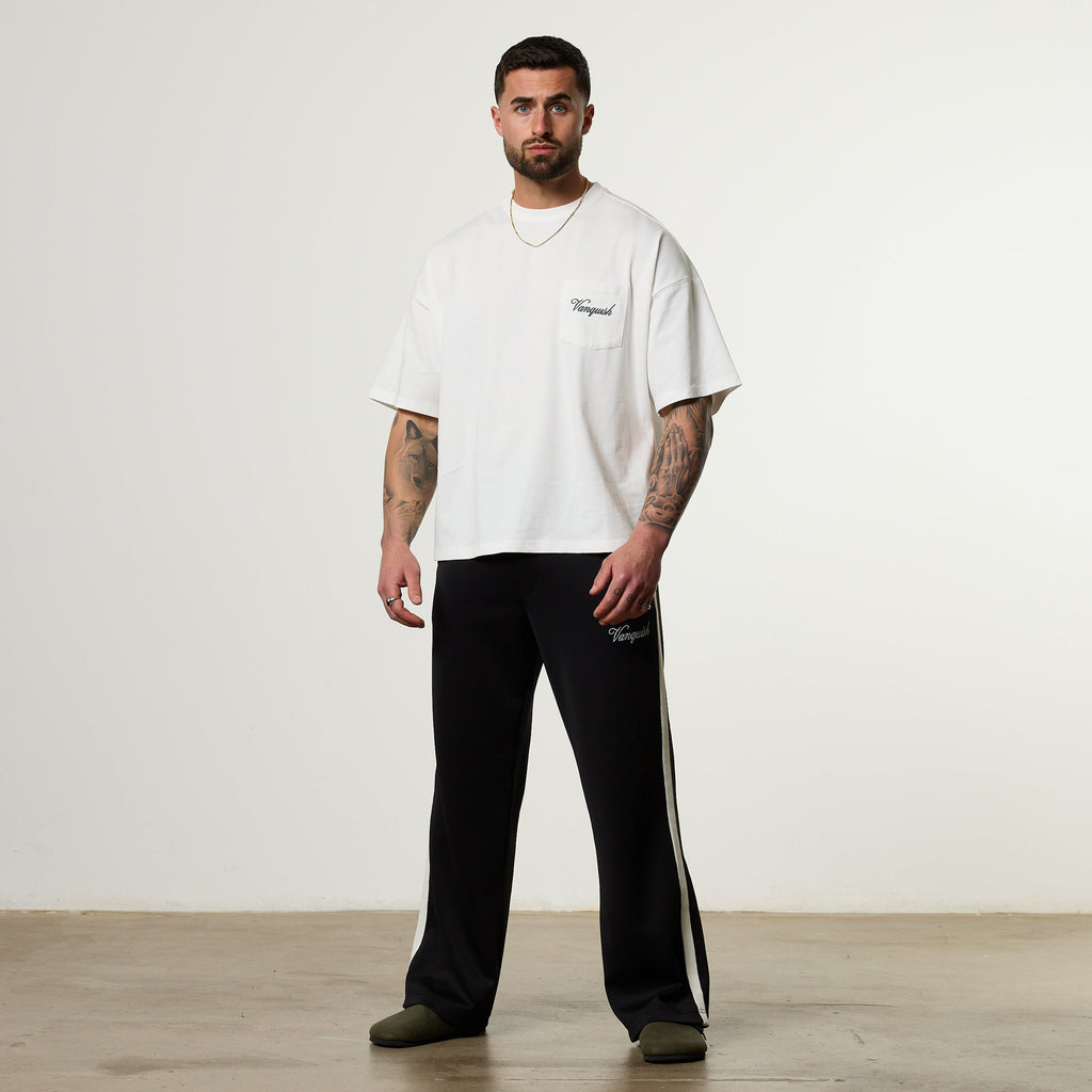 Vanquish Off Season White Oversized Boxy Pocket T Shirt