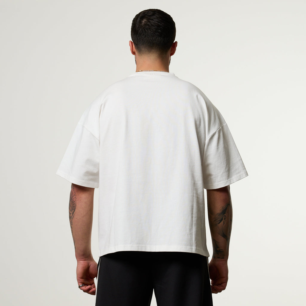 Vanquish Off Season White Oversized Boxy Pocket T Shirt
