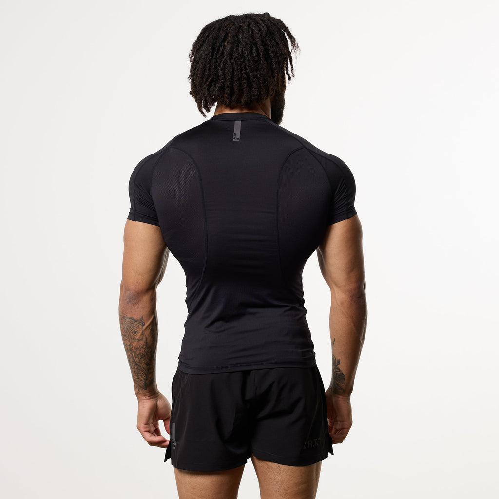 LRT Black Performance Short Sleeve Base Layer Top