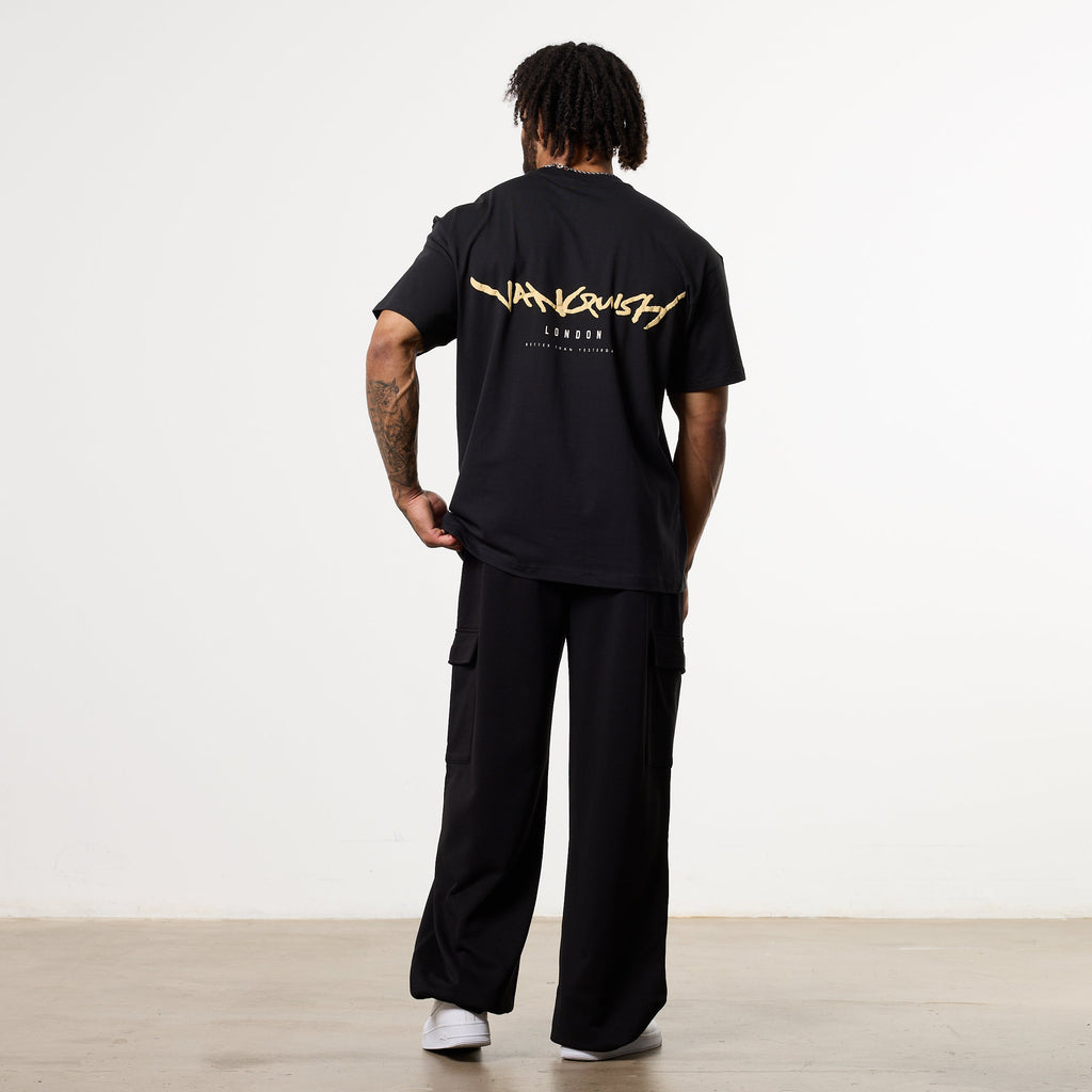 GRAFFITI BLACK OVERSIZED T Shirt