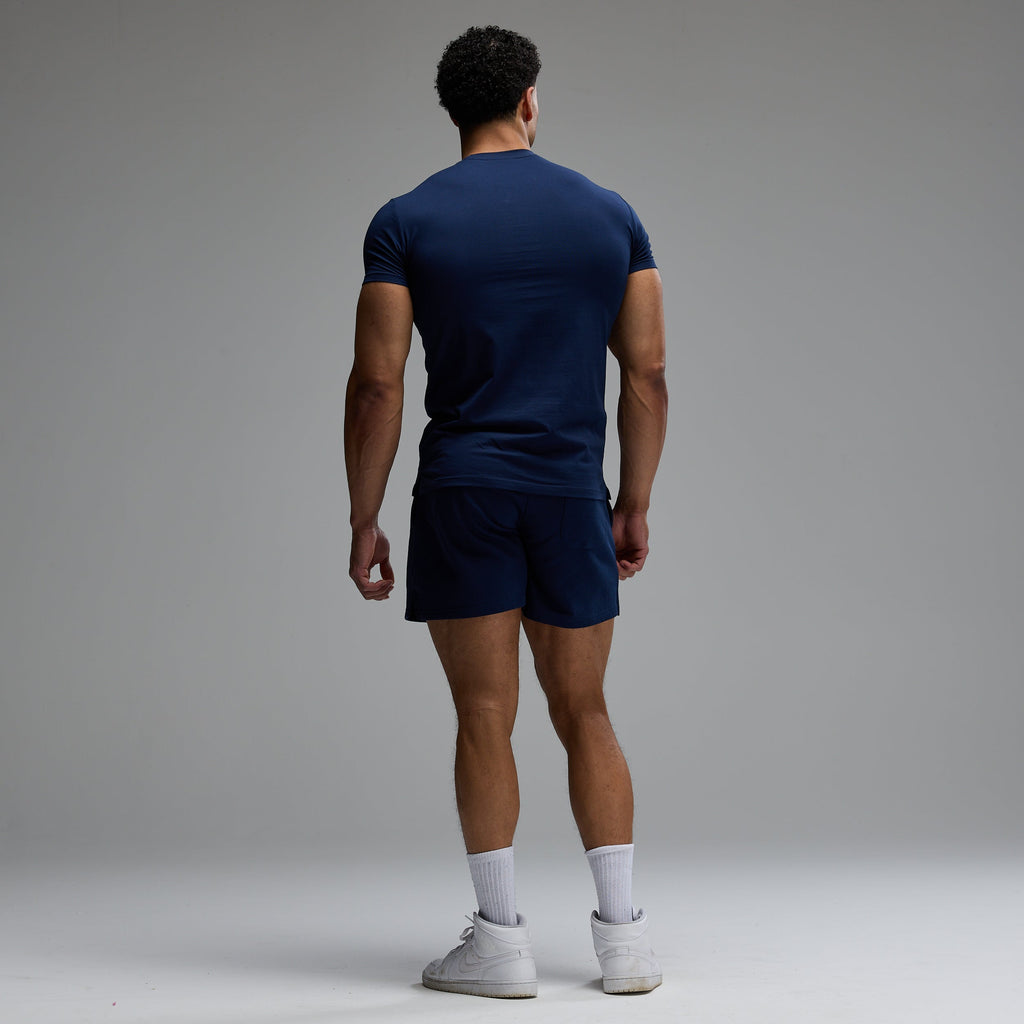 ACADEMY ARCH NAVY SLIM FIT T SHIRT