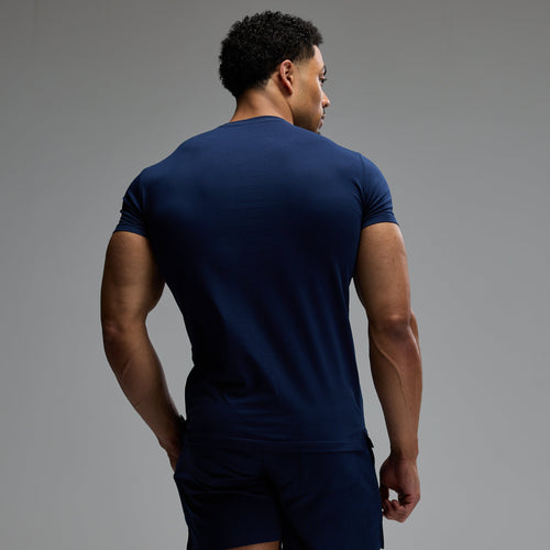 ACADEMY ARCH NAVY SLIM FIT T SHIRT