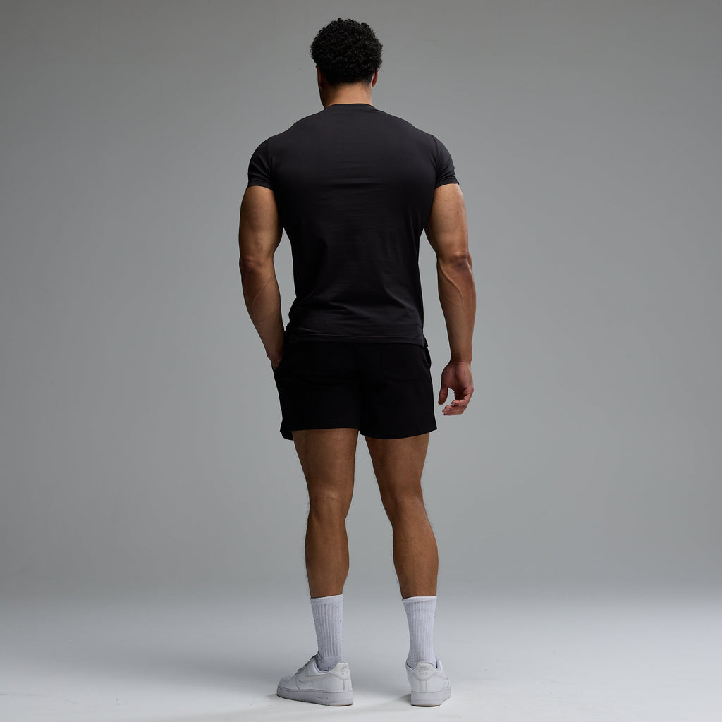 ACADEMY OUTLINE BLACK SLIM FIT T SHIRT