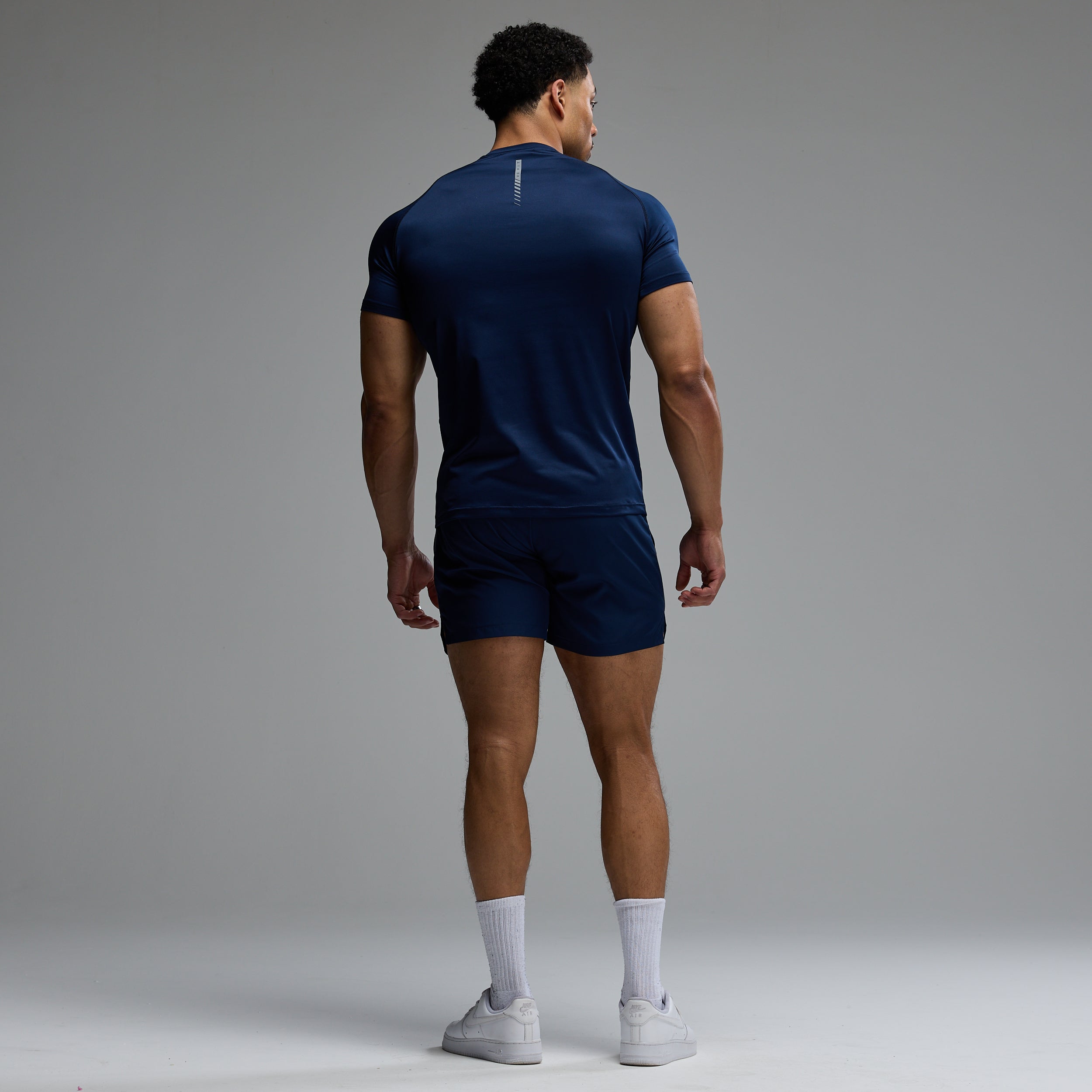 ACADEMY NAVY SLIM FIT PERFORMANCE T SHIRT