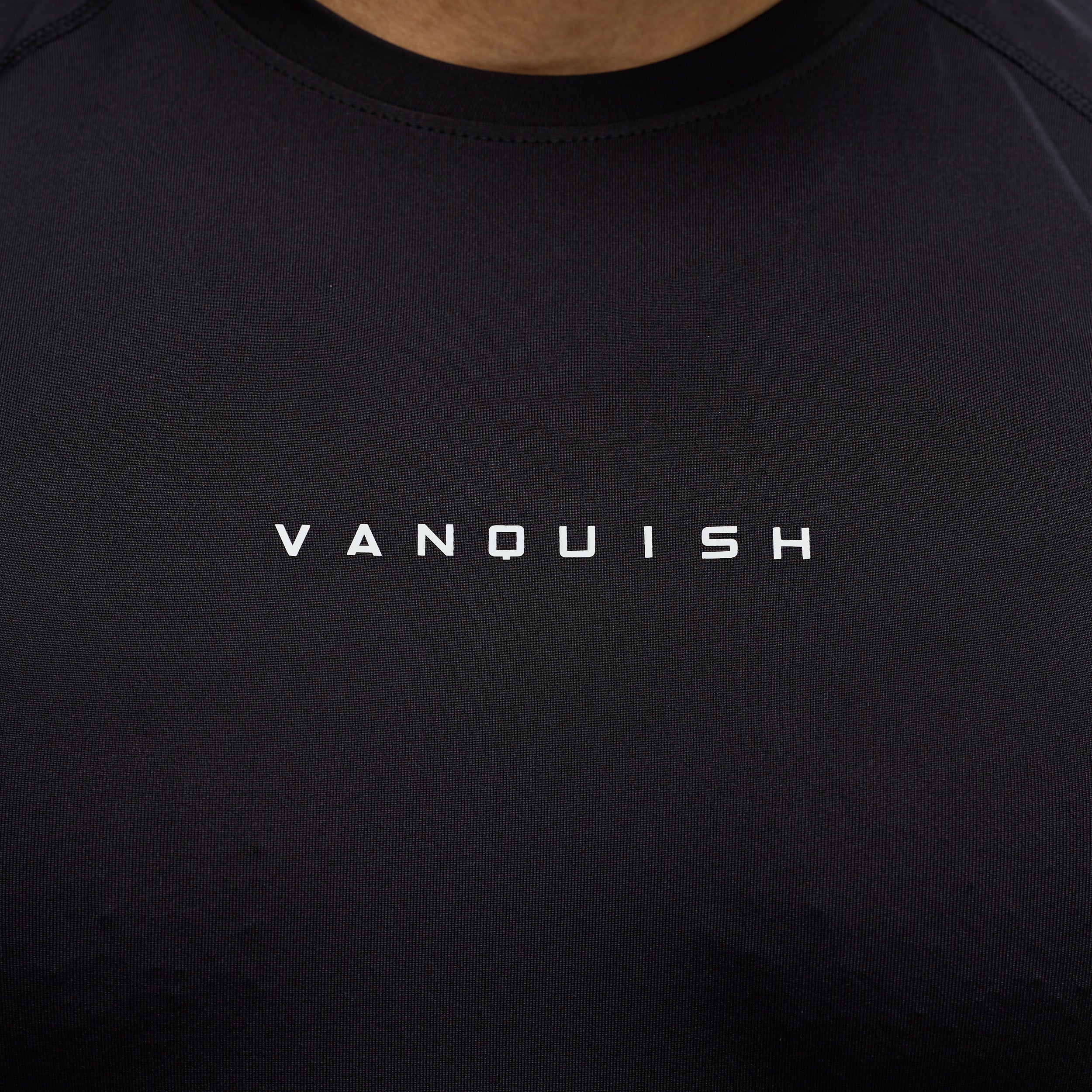 ACADEMY BLACK SLIM FIT PERFORMANCE T SHIRT