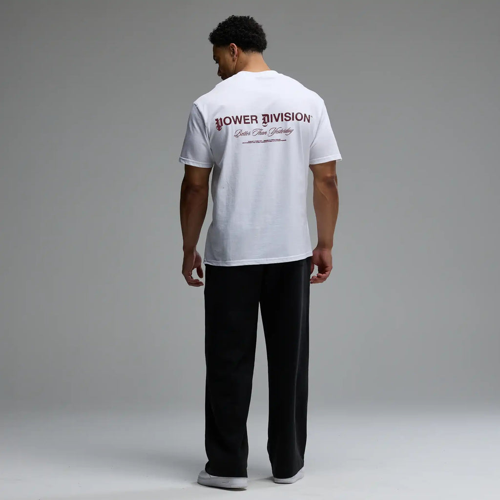 REVOLVE POWER DIVISION WHITE OVERSIZED BOXY T SHIRT